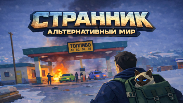 Сиреневая обложка игры Экс: Начало